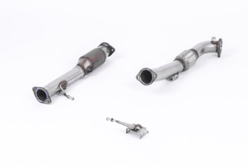 Milltek large-bore downpipe and high-flow sports catalyst for FORD FOCUS MK2