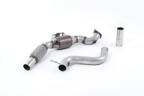 Milltek large-bore downpipe and high-flow sports catalyst for FORD MUSTANG S550 / FORD MUSTANG S650