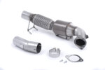 Milltek large-bore downpipe and high-flow sports catalyst for FORD FOCUS MK3