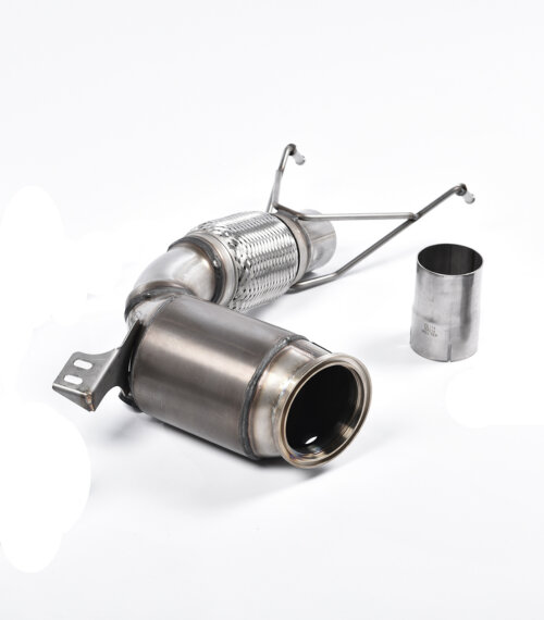 Milltek large-bore downpipe and high-flow sports catalyst for MINI Mk3 F56