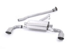 Milltek secondary cat-back exhaust system for SUBARU BRZ / TOYOTA GT86