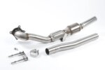 Milltek large-bore downpipe and high-flow sports catalyst for SEAT LEON / VW GOLF 1K / VW GOLF 5K