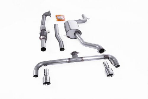 Milltek Turbo-back including Hi-Flow Sports Cat for VW GOLF 5K / VOLKSWAGEN SCIROCCO
