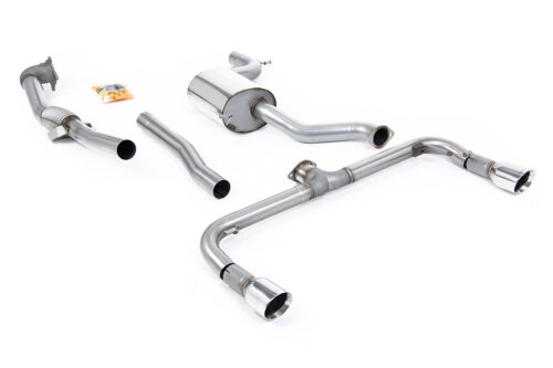 Milltek Turbo-back excluding Hi-Flow Sports Cat for VW GOLF 5K