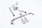Milltek cat-back exhaust system for VOLKSWAGEN SCIROCCO