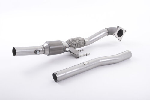 Milltek large-bore downpipe and high-flow sports catalyst for VW GOLF 5K