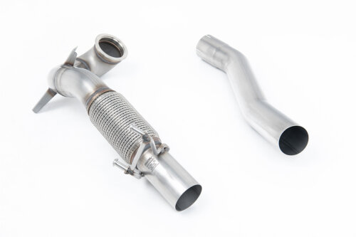 Milltek large-bore de-cat downpipe for CUPRA Leon / VW GOLF 5G / VW GOLF MK7.5