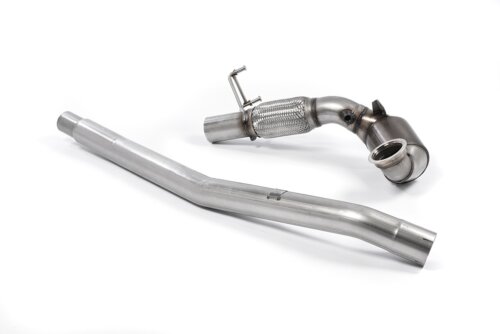 Milltek large-bore downpipe and high-flow sports catalyst for CUPRA Leon / SEAT LEON / VW GOLF 5G