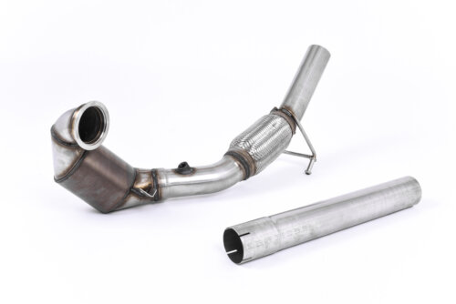 Milltek large-bore downpipe and high-flow sports catalyst for CUPRA Ibiza 6P / VOLKSWAGEN POLO