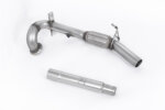 Milltek large-bore de-cat downpipe for CUPRA Ibiza 6P / VOLKSWAGEN POLO