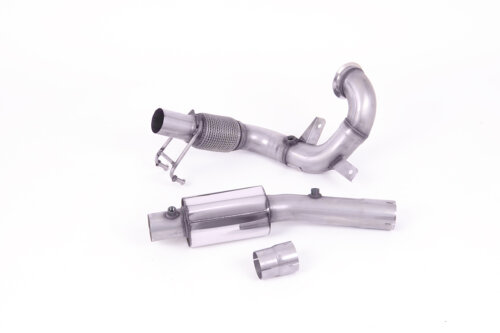 Milltek large-bore de-cat downpipe for VOLKSWAGEN POLO AW