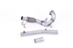 Milltek large-bore de-cat downpipe for VOLKSWAGEN POLO AW