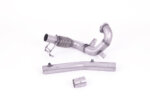 Milltek large-bore de-cat downpipe for VOLKSWAGEN POLO AW