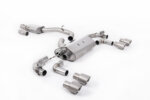 Milltek cat-back exhaust system for VW GOLF MK7.5