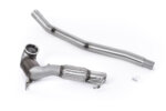Milltek large-bore downpipe and high-flow sports catalyst for AUDI S3 8Y / VW GOLF MK8 / VW GOLF MK8.5