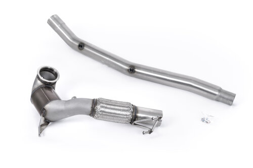 Milltek large-bore downpipe and high-flow sports catalyst for AUDI S3 8Y / VW GOLF MK8 / VW GOLF MK8.5