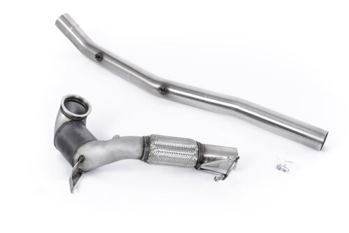 Milltek large-bore downpipe and high-flow sports catalyst for AUDI S3 8Y / VW GOLF MK8 / VW GOLF MK8.5