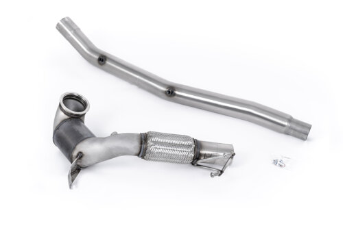 Milltek large-bore downpipe and high-flow sports catalyst for AUDI S3 8Y / VW GOLF MK8 / VW GOLF MK8.5