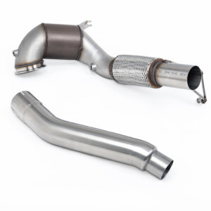 Milltek large-bore downpipe and high-flow sports catalyst for VW GOLF MK8