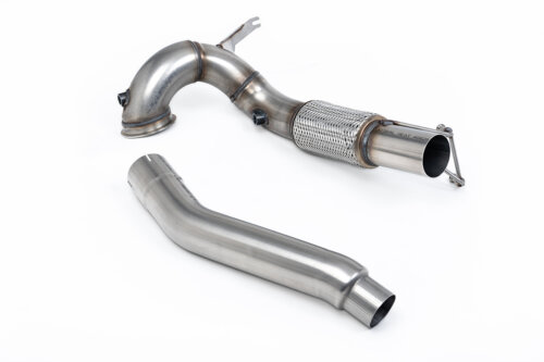 Milltek large-bore de-cat downpipe for VW GOLF MK8