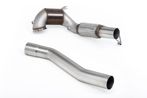 Milltek large-bore downpipe and high-flow sports catalyst for VW GOLF MK8