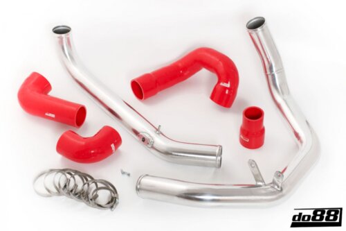 SAAB 9-3 2.0T 2003- do88 IC Pressure pipes with Red hoses