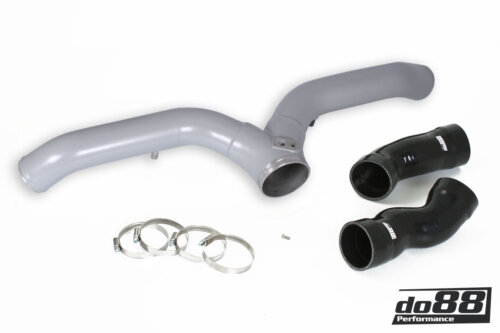 do88 Porsche 997.1 Turbo Y-Pipe, Silver for OEM IC