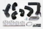 do88 Volvo S60 V60 XC60 V90 S90 XC90 SPA Pressure pipes, T8 Petrol, OEM IC, Black hoses