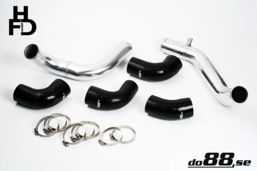 do88 Volvo 7/940 Turbo Center Connection pipe kit ,black hoses ,3'' throttle body