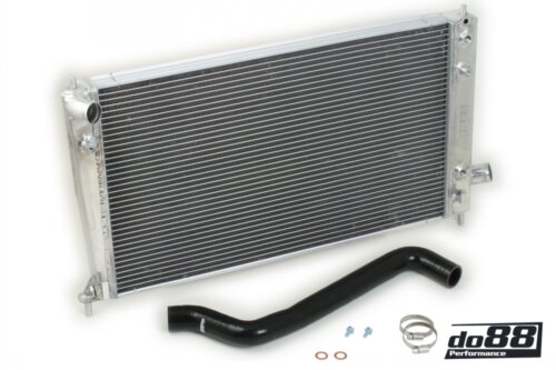 do88 radiator for SAAB 9-5 98-01, black hoses