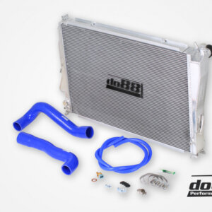 do88 BMW M3 E46 Radiator Aluminum, Blue hose