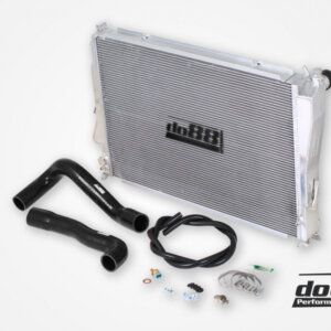 do88 BMW M3 E46 Radiator Aluminum, Black hose
