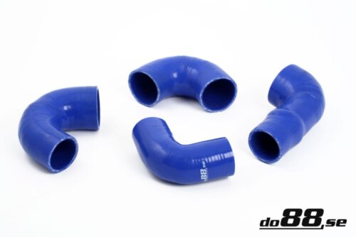 do88 silicone pressure hoses for SAAB 9000 Turbo 91-98, blue hoses