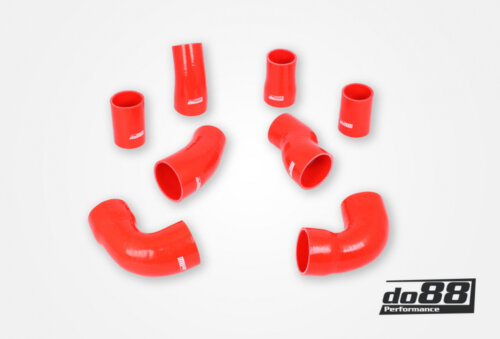 do88 pressure hoses for Audi RS6 C5 2002-2004, red hoses