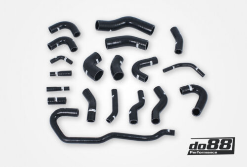 do88 silicone coolant hoses for Audi RS6 C5 2002-2004, black hoses