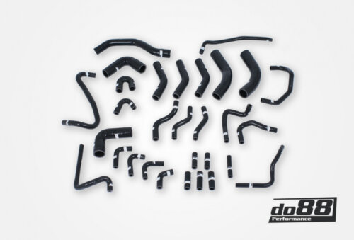 do88 vacuum hoses for Audi RS6 C5 2002-2004, black hoses