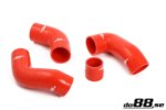 do88 pressure hoses for Volvo 740/940 Turbo 92-98, red hoses