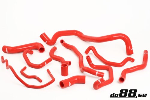 do88 silikonske rashladne cijevi za Audi S3/TT, SEAT Leon Cupra R 1.8T, crvena crijeva