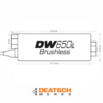 Nuke Performance Deatschwerks DW650il brushless in-line fuel pump, with PWM controller