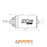 Nuke Performance Deatschwerks DW810 in-tank brushless fuel pump kit