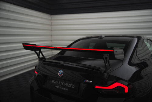 [Carbon] Maxton carbon spoiler with external supports + LED light for BMW M2 G87 / M240i / 2 M-Pack / 2 Standard G42