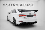 [Carbon] Maxton Carbon Spoiler With External Brackets Uprights za Audi A3 / A3 S-Line / S3 / RS3 Sedan 8V / 8V Facelift