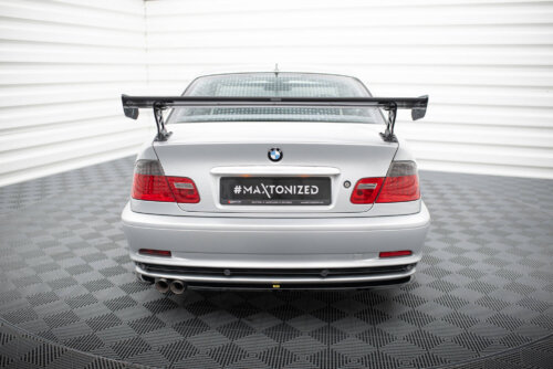 [Carbon] Maxton Carbon Spoiler With External Brackets Uprights for BMW 3 Coupe E46