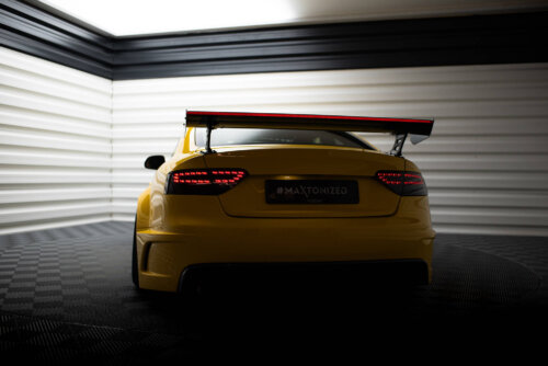 [Carbon] Maxton Carbon Spoiler With External Brackets Uprights + LED za Audi A5 Coupe 8T