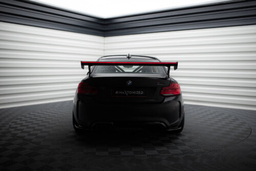[Carbon] Maxton Carbon Spoiler With External Brackets Uprights + LED za BMW M2 F87 / 2 / 2 M-Pack F22