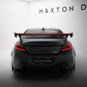 [Carbon] Maxton Carbon Spoiler With External Brackets Uprights + LED for Toyota GR86 / Subaru BRZ Mk2