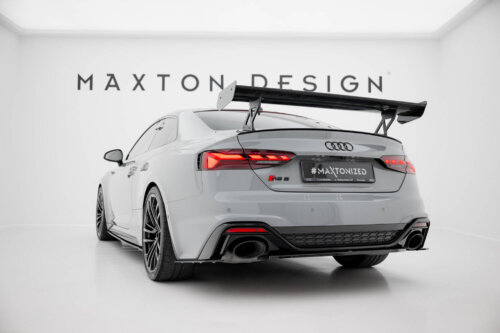 [Carbon] Maxton Carbon Spoiler With External Brackets Uprights V.1 za Audi A5 / A5 S-Line / S5 / RS5 Coupe F5 / F5 Facelift