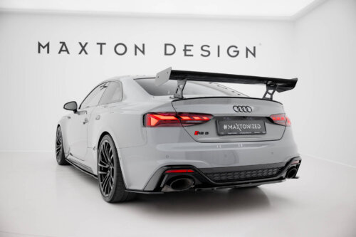 [Carbon] Maxton Carbon Spoiler With External Brackets Uprights V.2 for Audi A5 / A5 S-Line / S5 / RS5 Coupe F5 / F5 Facelift