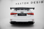 [Carbon] Maxton Carbon Spoiler With Internal Brackets Uprights za Audi A3 / A3 S-Line / S3 / RS3 Sedan 8V / 8V Facelift