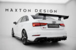 [Carbon] Maxton Carbon Spoiler With Internal Brackets Uprights za Audi A3 / A3 S-Line / S3 / RS3 Sedan 8V / 8V Facelift